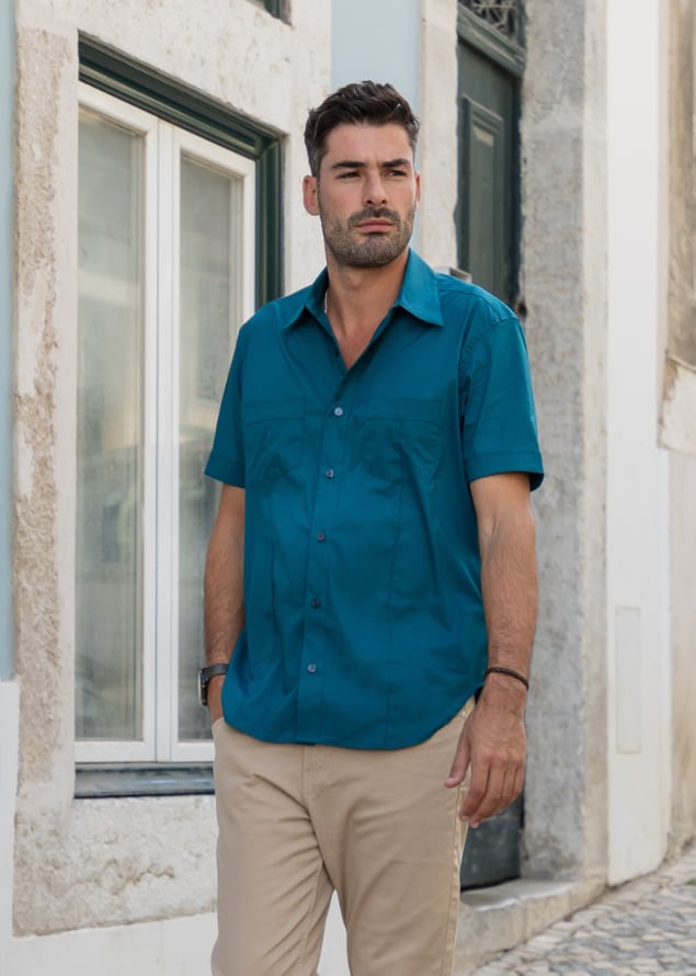 Teal Short Sleeve Shirt