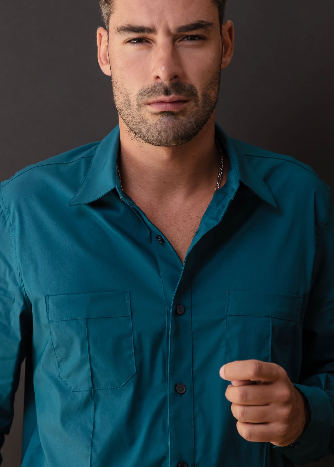 Teal Long Sleeve Shirt