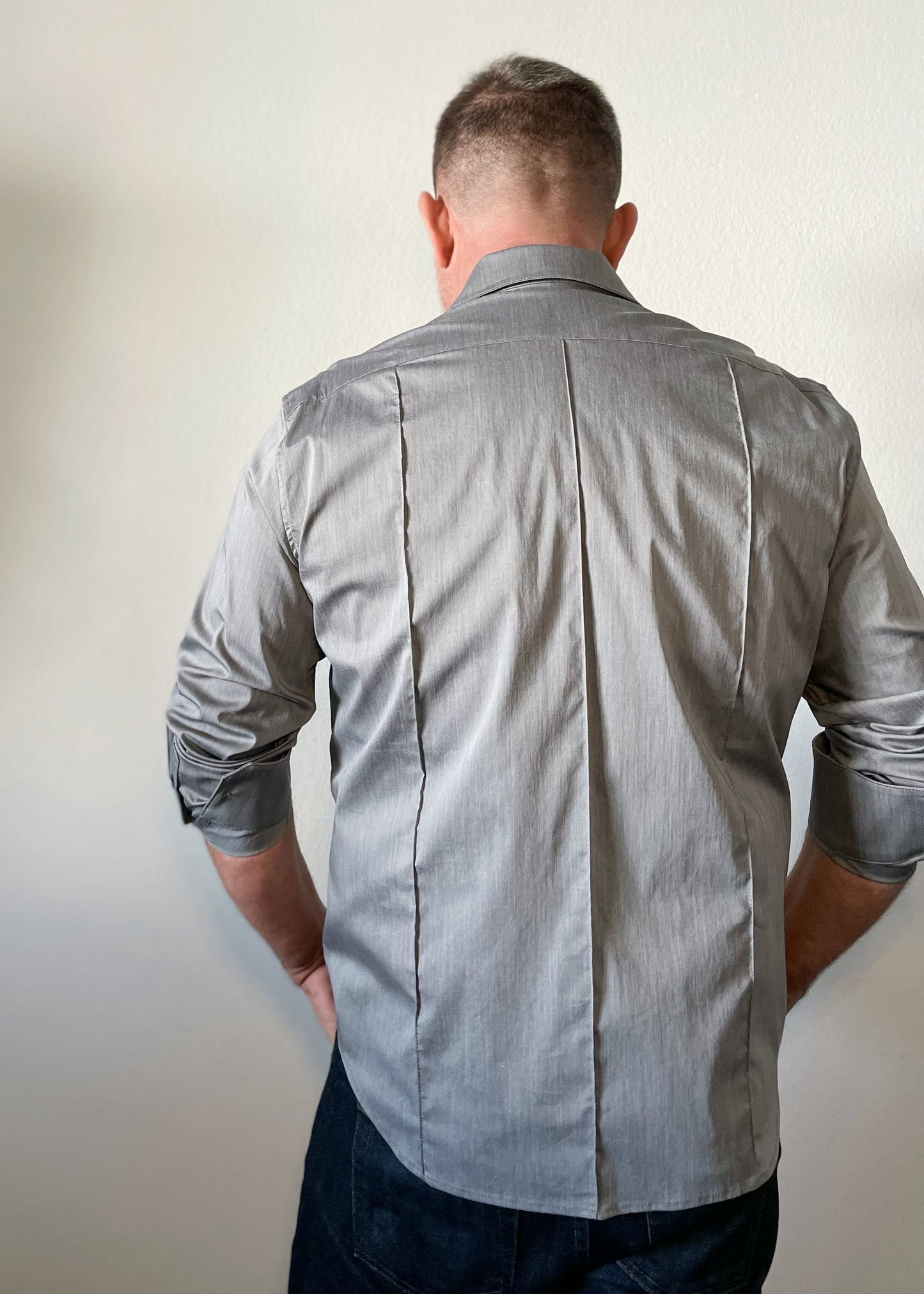 Silver Grey Long Sleeve Shirt